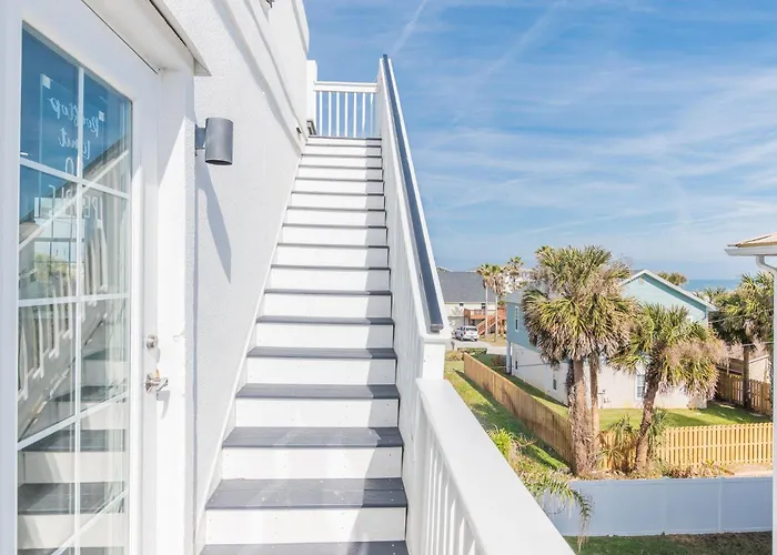 Sol Mate Roof Top Deck At The Beach Private Heated Pool Spa And Firepit St. Augustine